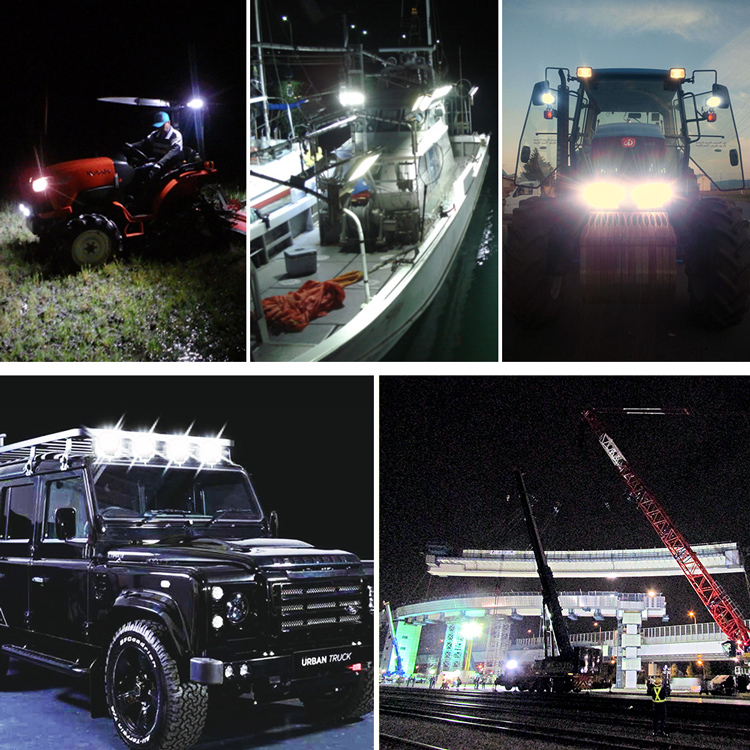 船用ライト トラック用ライト トラクター用ライト 重機用ledライト 建機に取付用 可動式LEDライト 可動式スタンド 路肩灯